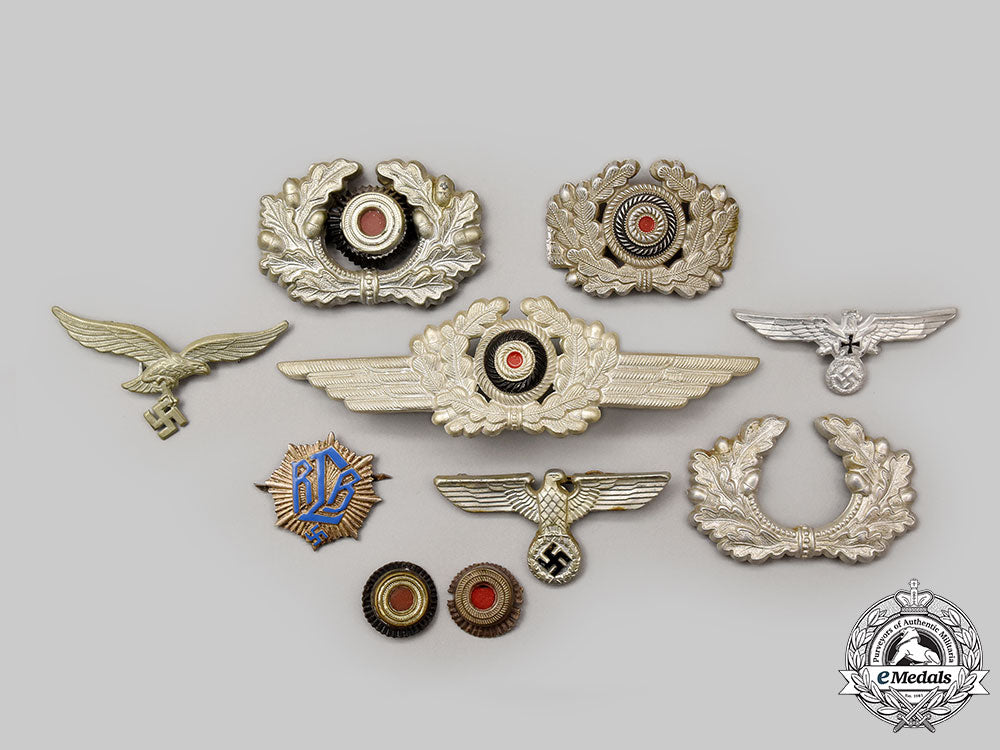 germany,_third_reich._a_mixed_lot_of_cap_insignia_l22_mnc5321_980