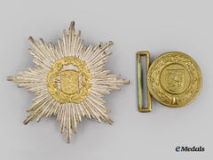Germany, Third Reich. A Pair Of Thüringen Fire Brigade Insignia