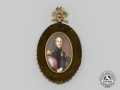 Italy, Kingdom. A Miniature Portrait Of An Officer, By Ida Calzolari