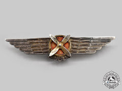 Spain, Civil War Period. A Republican Air Force Pilot Badge, C. 1936