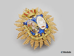 Spain, Kingdom. A Military Body Of Justice, Star Of Honour For Chief Judge, In Gold, By G. Yraburo