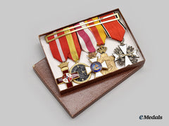 Spain. A Spanish Civil War Officer’s Medal Bar With German Eagle Order
