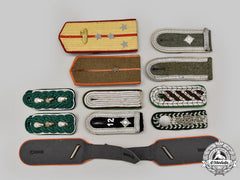 International. A Mixed Lot Of Shoulder Boards And Straps