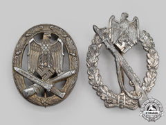Germany, Wehrmacht. A Pair Of Service Badges
