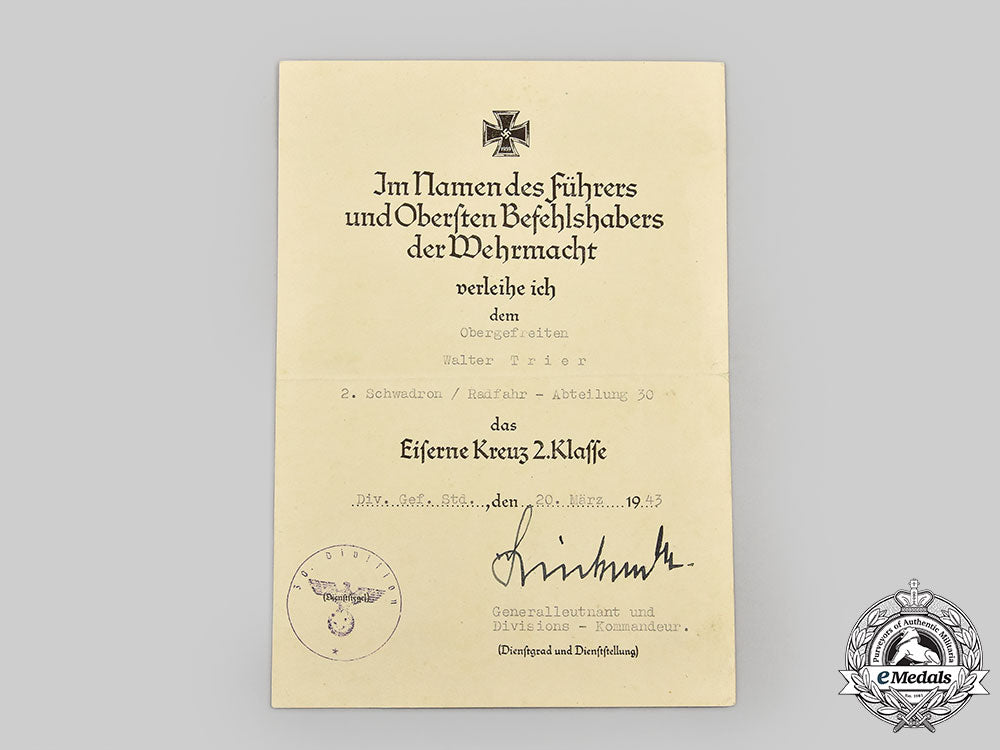 germany,_heer._a1939_iron_cross_ii_class,_with_award_document,_to_obergefreiter_walter_trier_l22_mnc5838_853