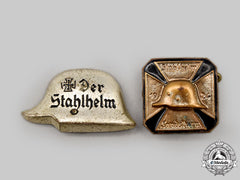 Germany, Der Stahlhelm. A Pair Of Badges