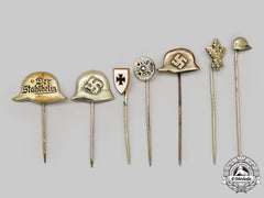 Germany, Der Stahlhelm. A Mixed Lot Of Stick Pins