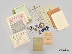 Germany, Third Reich. A Lot Of Awards, Membership Badges, And Booklets To Electrical Engineer And Patent Holder Hermann Saacke