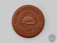 Germany, Der Stahlhelm. A 1934 Stahlhelm/Nsdfbst Ortsgruppe Radeberg 10Th Anniversary Medallion