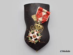 Monaco, Principality. An Order Of Saint Charles, Officer In Gold, By Ch. Bronfort