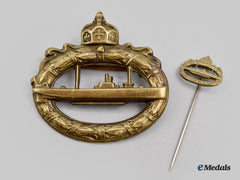 Germany, Imperial. A U-Boat War Badge, With Stick Pin Miniature