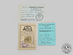 Germany, Der Stahlhelm. A Mixed Lot Of Membership Documents