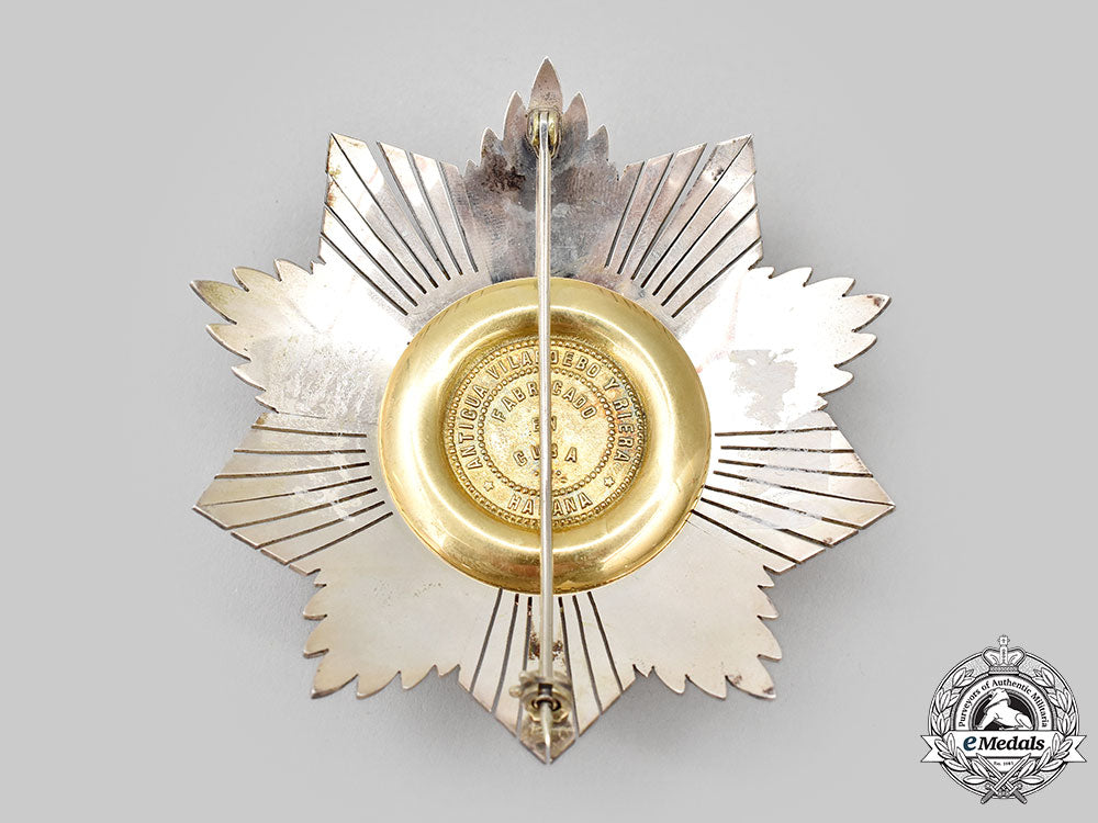 cuba,_republic._an_order_of_carlos_manuel_cespedes,_grand_cross_breast_star_by_antigua_vilardebo_y_riera,_c.1930_l22_mnc6144_970_1