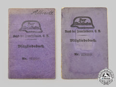Germany, Der Stahlhelm. A Pair Of Membership Booklets
