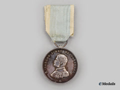 Portugal, Kingdom. A King Don Carlos I Coronation Medal 1889, I Class Silver Grade