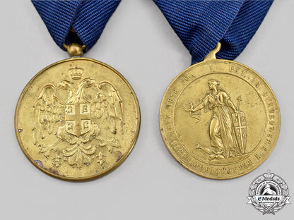serbia,_kingdom._two_medals&_awards_l22_mnc6275_119