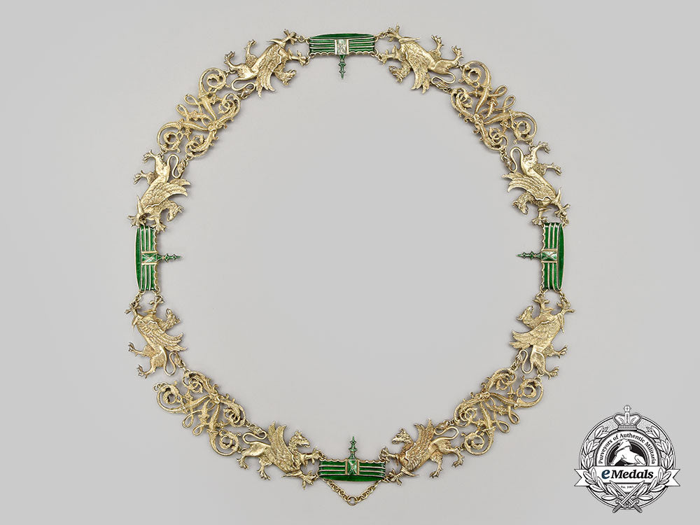 mecklenburg-_sterlitz,_grand_duchy._the_collar_of_the_order_of_the_wendish_crown,_c.1916_l22_mnc6301_328_1