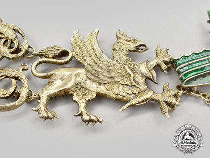 mecklenburg-_sterlitz,_grand_duchy._the_collar_of_the_order_of_the_wendish_crown,_c.1916_l22_mnc6305_331_1