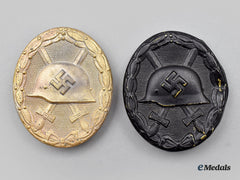 Germany, Wehrmacht. A Pair Of Wound Badges