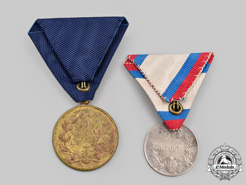 serbia,_kingdom._two_medals&_decorations_l22_mnc6344_154_1_1