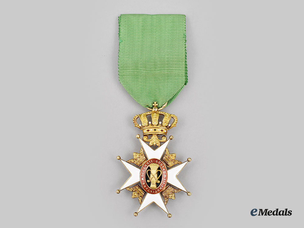 sweden,_kingdom._an_order_of_vasa,_i_class_knight_in_gold,_by_c.f_carlman,_c.1918_l22_mnc6359_293