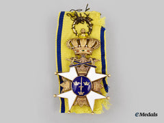 Sweden, Kingdom. An Order Of The Sword, I Class Knight In Gold, C.1910