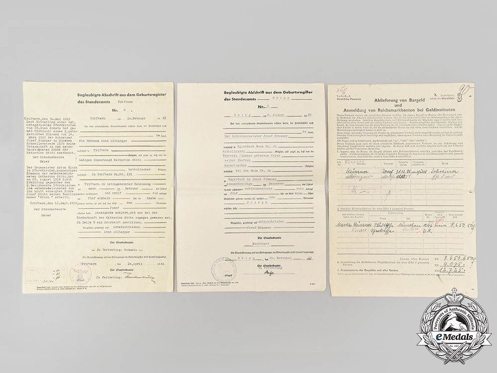germany,_ss._a_lot_of_identity_and_award_documents_to_oberwachtmeister_josef_künzner,_ss_polizei_l22_mnc6389_081_1_1_1