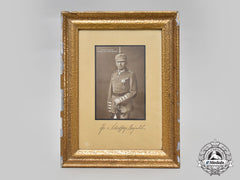 Germany, Imperial. A Signed And Framed Portrait Of General Der Infanterie Reinhard Freiherr Von Scheffer-Boyadel