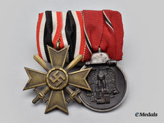 Germany, Wehrmacht. A Medal Bar To An Eastern Front Combatant