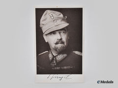 Germany, Wehrmacht. A Signed Postcard Of General Der Gebirgstruppe Julius Ringel