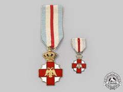 Greece, Kingdom. An Order Of The Royal Hellenic Red Cross, I Class Fullsize & Ii Class Miniature