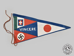 Italy, Kingdom. Second War Axis Powers "Vincere" Pennant, C. 1942