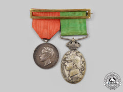 Spain, Kingdom. Commemorative Pair On A Suspension