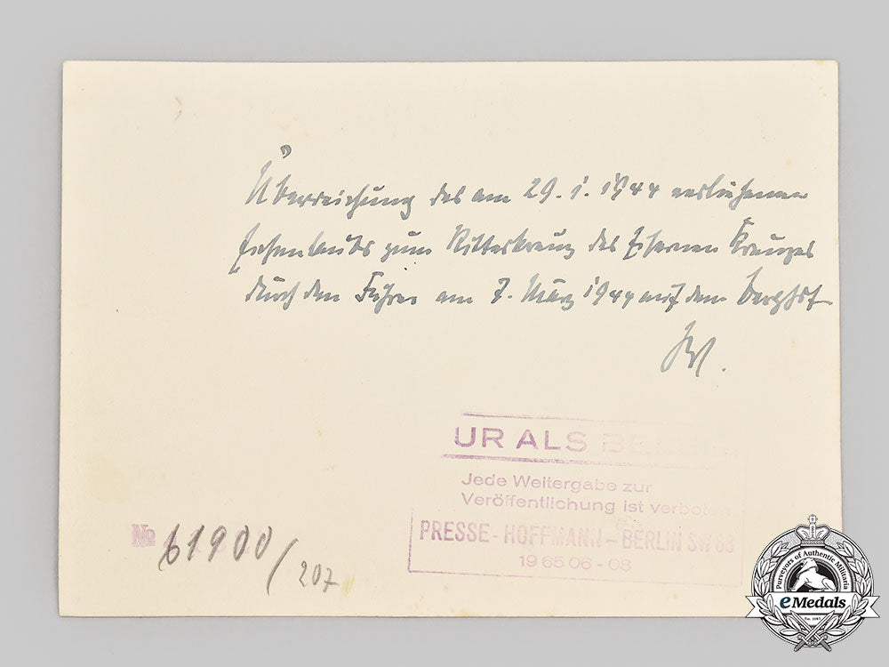 germany,_heer._a_lot_of_knight’s_cross_presentation_press_photos,_with_konteradmiral_von_puttkamer_letter,_to_general_walter_fries_l22_mnc6704_253_2_1_1