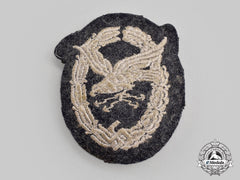 Germany, Luftwaffe. A Radio Operator & Air Gunner Badge, Padded Cloth Version