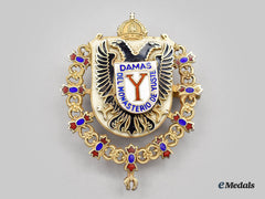 Spain, Kingdom. A Badge Of The Royal Association Of Knights Of The Yuste Monastery
