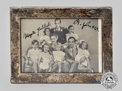 Germany, Third Reich. A Signed And Framed Portrait Of Joseph And Magda Goebbels