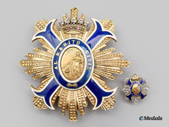 Spain, Fascist State. An Order Of Civil Merit, I Class Grand Cross Star In Gold And Diamonds, C.1950