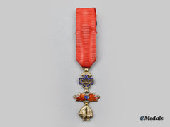 Spain, Kingdom. A Spanish Order Of The Golden Fleece, Miniature In Gold, C.1960