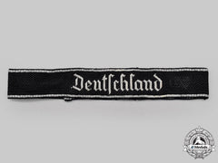 Germany, Ss. A Rare Ss-Panzergrenadier-Regiment 3 “Deutschland” Officer’s Cuff Title