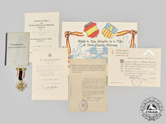 Germany, Wehrmacht. Rare Lot Of Awards And Documents To Spanish Blue Division Volunteer Pedro Carretero Vegas