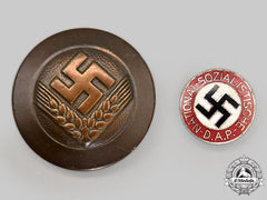 Germany, Third Reich. A Pair Of Badges