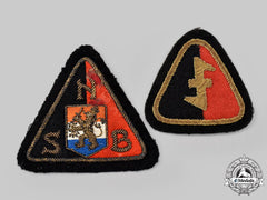 Netherlands, Nsb. A Pair Of National Socialist Movement Uniform Insignia