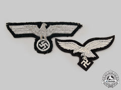 Germany, Wehrmacht. A Pair Of Uniform Eagle Insignia