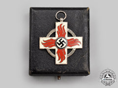Germany, Third Reich. A Fire Brigade Long Service Decoration, Ii Class With Case