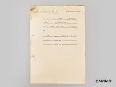 Germany, Luftwaffe. A 1942 Hand-Signed Report On The Downing Of An Allied Bomber By Fighter Ace Gordon Gollob