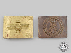 Spain, Francoist Era, Kingdom. Two Military Belt Buckles