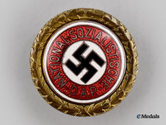 Germany, Nsdap. A Golden Party Badge, Small Version, By Deschler & Sohn