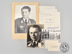 Germany, Luftwaffe. A Lot Of Documents And Photographs To Hauptmann Leopold Fellerer, Night Fighter Ace