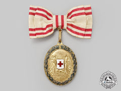 Austria, Empire. Honour Decoration Of The Red Cross, Bronze Grade Medal With War Decoration For Ladies